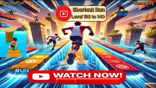 Shortcut Run - Levels 141 to 145 | Fastest Win Ever! (Android & iOS)