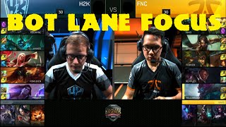 Fnatic vs H2K G3 - Bot Lane Focus (cast: Zven, Mithy, Krepo) | Quarter Finals S6 EU LCS Summer 2016