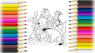 Winnie The Pooh And Friends Coloring Book Pages Kids Fun Art Activities Fun Video