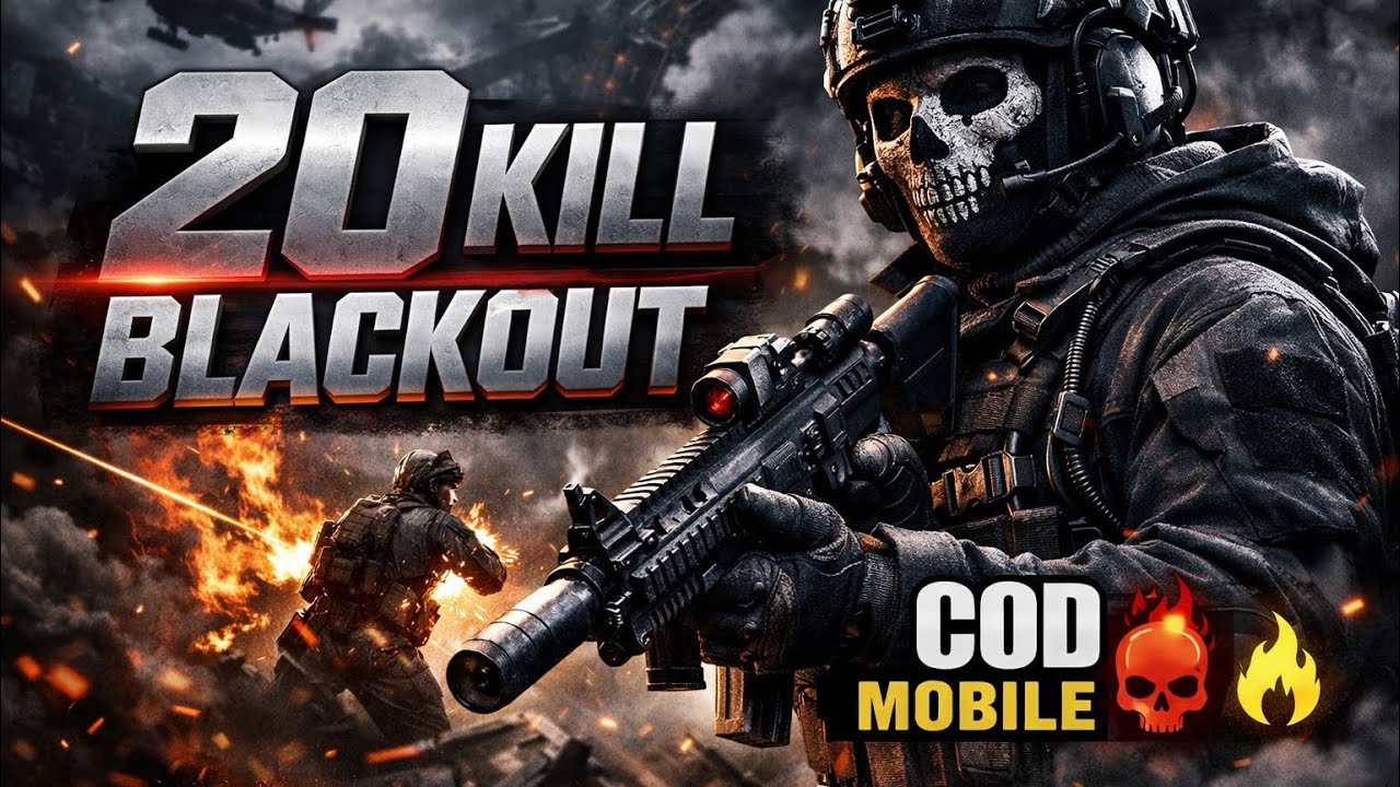 20 KILL BLACKOUT ⚫🔥 | UNSTOPPABLE PRO GAMEPLAY | COD Mobile - YouTube