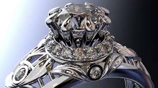White Gold Diamond Ring 3D Animation| Jewelry animation and render | 3ds Max | Chaos Vantage | V-ray