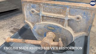 English Made Record 53e Woodworking Vice Restoration - 4K