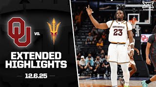 Oklahoma Vs. Arizona State Extended Highlights 2025-26 Big 12 Mens Basketball