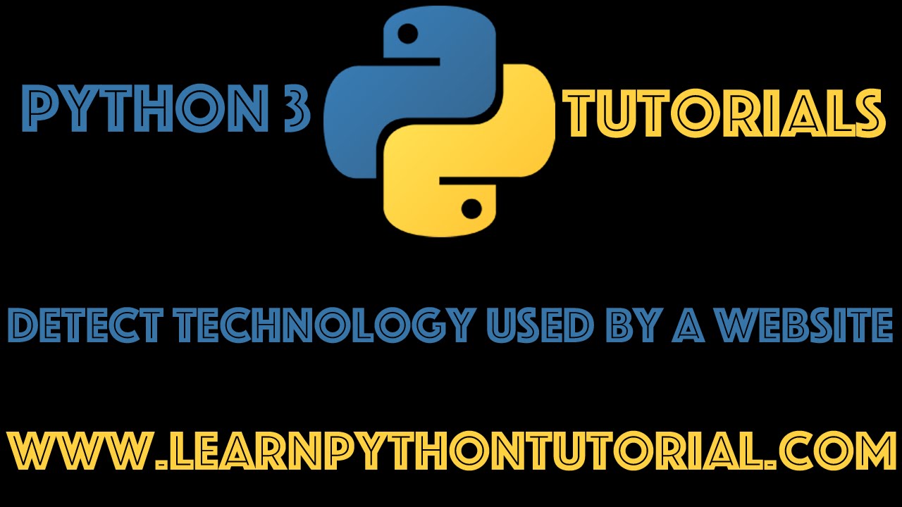 Python Programming: Detect Technology Used By A Website - YouTube