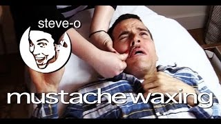 Mustache Waxing - feat Danger Ehren from Jackass - Steve-O