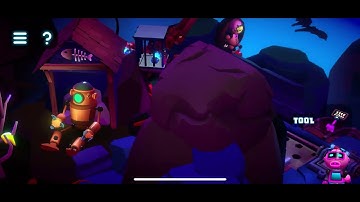 Tiny Robots Portal Escape. Evil Depths. 3 Stars Walkthrough.