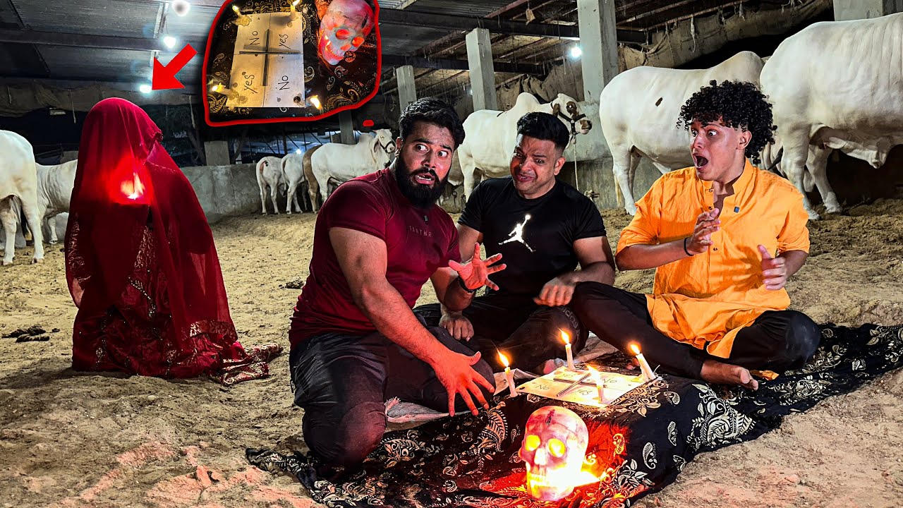 CHARLIE CHARLIE IN COW MANDI AT 3AM GONE WRONG 😱🤯