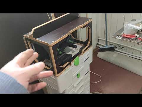 Мобильный ящик для погружной пилы festool ts55 - YouTube