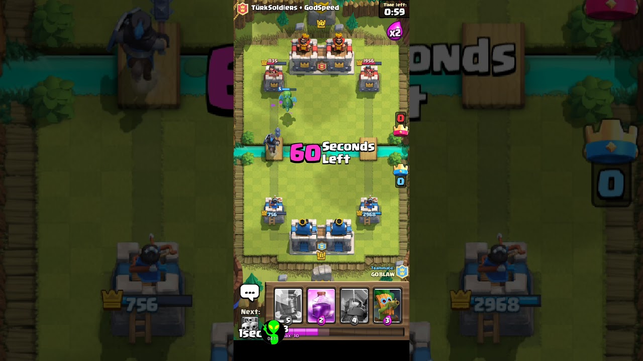 Daily Crown Chest - Clash Royale 18 apr 2018 - 2v2 - VGMad