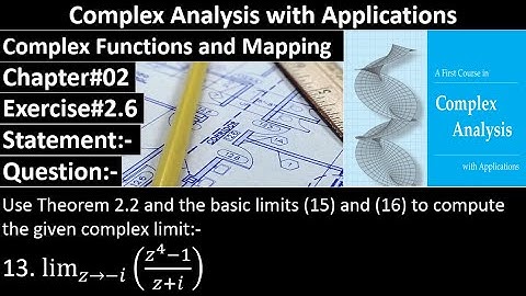Complex Analysis and Applications | Exercise#2.6 | Question No#13 | Dennis G. Zill