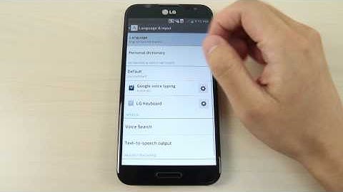 How to change the language on LG Optimus G Pro