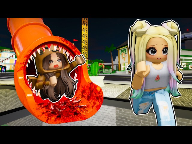NUNCA VAYAS al TOBOGÁN MALDITO con Mandarina en Brookhaven Roblox