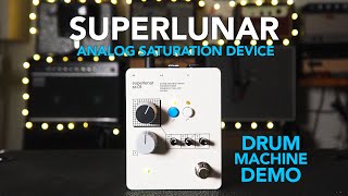 superlunar // sr-01 transistor-based analog saturation device (Drum Machine Demo)