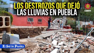 "Nos inundamos": Intensas lluvias dejan cuantiosos daños y pérdidas económicas en Puebla