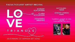 WCU School of Music Faculty Recital - Love Triangle: An Evening of German Art Song