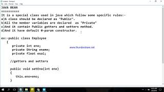 what is Java Bean