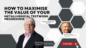 How to Maximise The Value Of Your Metallurgical Testwork Programme