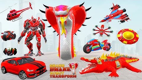 Grand Snake Robot Car Transform Game || 3D Unity Best Snake Robot Game