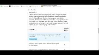 jawaban post test modul 2 ke 2 ppg Pembelajaran Sosial Emosional