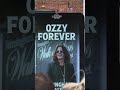 Sharon Osbourne and family members were seen laying flowers at Black Sabbath Bridge 📹PA