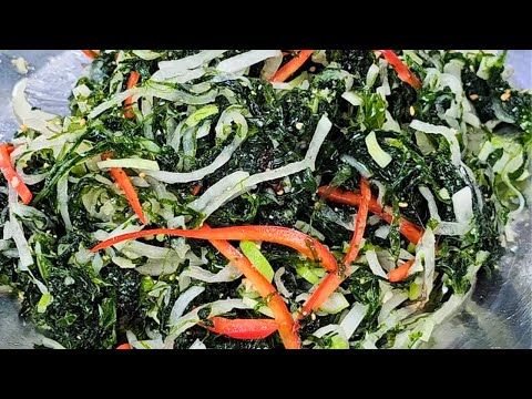 입안 가득 퍼지는 개운한 바다향! 겨울별미 새콤달콤 물파래 무침 맛있게 만드는 법