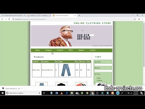 Online Clothing Store Using PHP With Source Code | Source Code & Projects