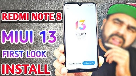 Redmi Note 8 Miui 13 First Look | How To Install Miui 13 On Redmi Note 8 | Miui 13 Stable Update