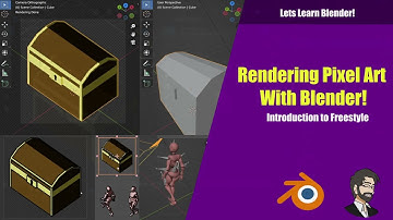 Rendering Pixel Art With Blender! Lets Learn Blender!