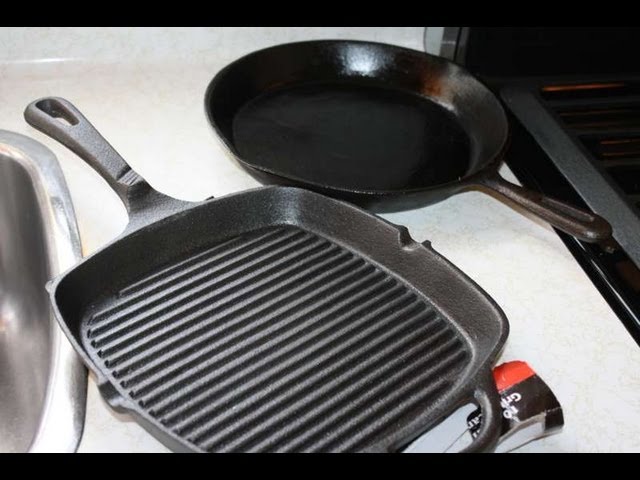 How To Season A Cast Iron Grill Pan Before Use. 