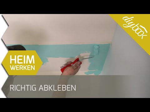 Richtig abkleben - Saubere Kanten bei mehrfarbiger Wand