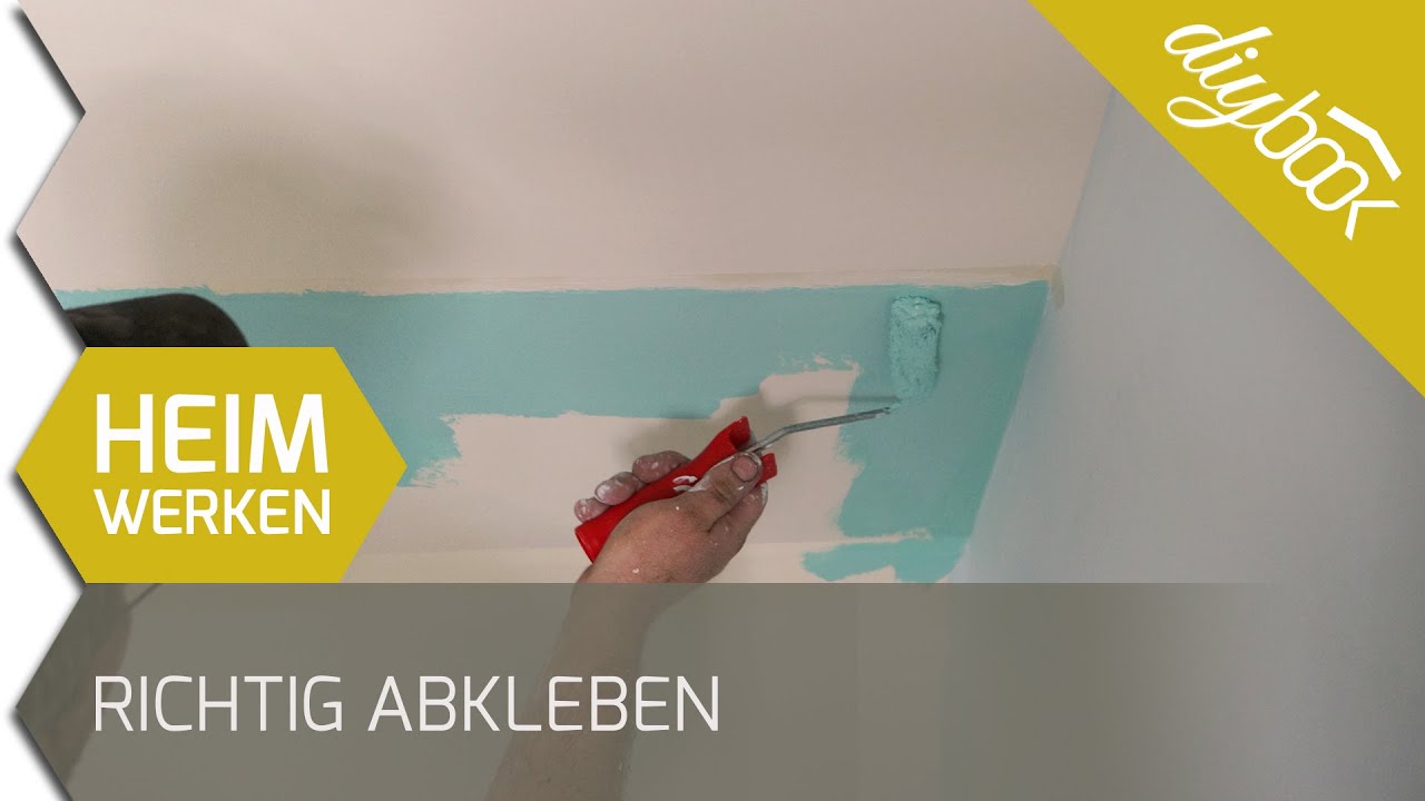 Richtig abkleben saubere kanten bei mehrfarbiger wand youtube