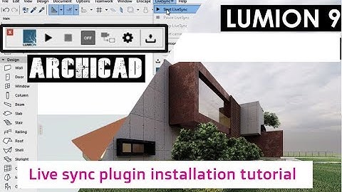 archicad21 to lumion 9 live sync plugin installation tutorial.