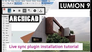 archicad21 to lumion 9 live sync plugin installation tutorial.