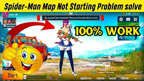 Spider-Man Map Not Starting Problem solve 😱 | Pubg / bgmi | 🇮🇳 100% working trick 💙..