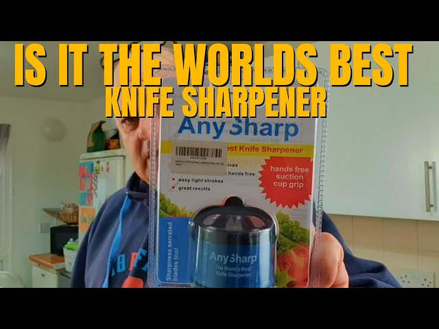 AnySharp Knife Sharpener Review: You'll Love the Available Colors! – Get  Cooking!