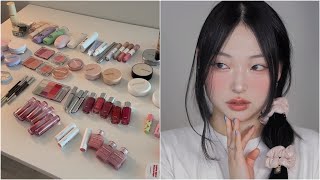 [월간신상/24년 4월] 여름 탄탄 베이스에 오렌지템 찾아 헤메는 메이크업 | Orange Coral Make-up 🦁 | 유분 잡는 선스틱, 디올 맥시마이저, 웨메 립팔레트