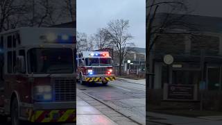 Kitchener Fire Department Pumper 17 Responding