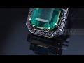 EMERALD TALE. Ювелирный гарнитур с изумрудами и бриллиантами. Large emeralds.