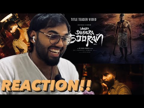 Veera Dheera Sooran - Title Teaser | REACTION!! | Chiyaan Vikram | S.U. Arunkumar | GV Prakash Kumar
