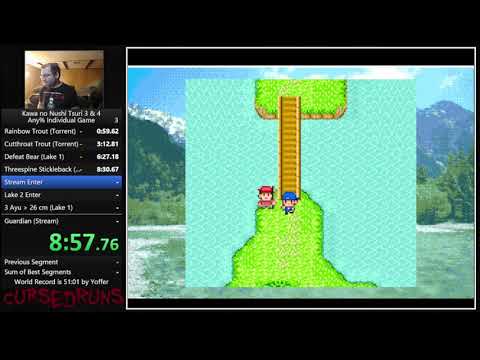 Kawa no Nushi Tsuri 3+4 Nushi Tsuri 3 GBA Any% 58:13