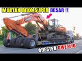 Muatan Alat BESAR !! QUESTER GWE 410 EURO5, SCANIA P380, DAF CF 85.410 Muatan berat Lintas Merlung