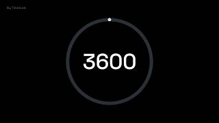 3600 Second Orbit Countdown Timer ⏱️ | 1 Hour Circular Timer for Focus & Productivity