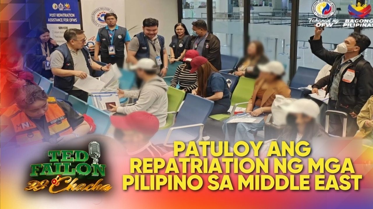 Repatriation efforts ng pamahalaan para sa mga Pilipino sa Middle East, patuloy