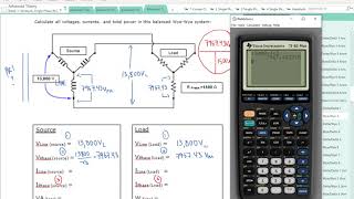 3 Phase Calculation #10 (Wye Source, Wye Load)