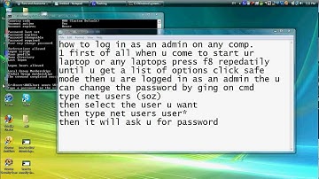 how to log in as admin and change password.avi
