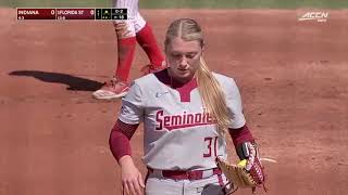 Indiana vs  #3 Florida State | Women Softball Feb 26,2022