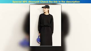 Discount AMII Minimalism New Autumn Sweatshirt Casual Loose Pullover O-Neck Hoodies Straight Elesti