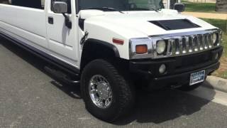 2006 White 200-inch Hummer H2 SUV Limo for Sale part 3