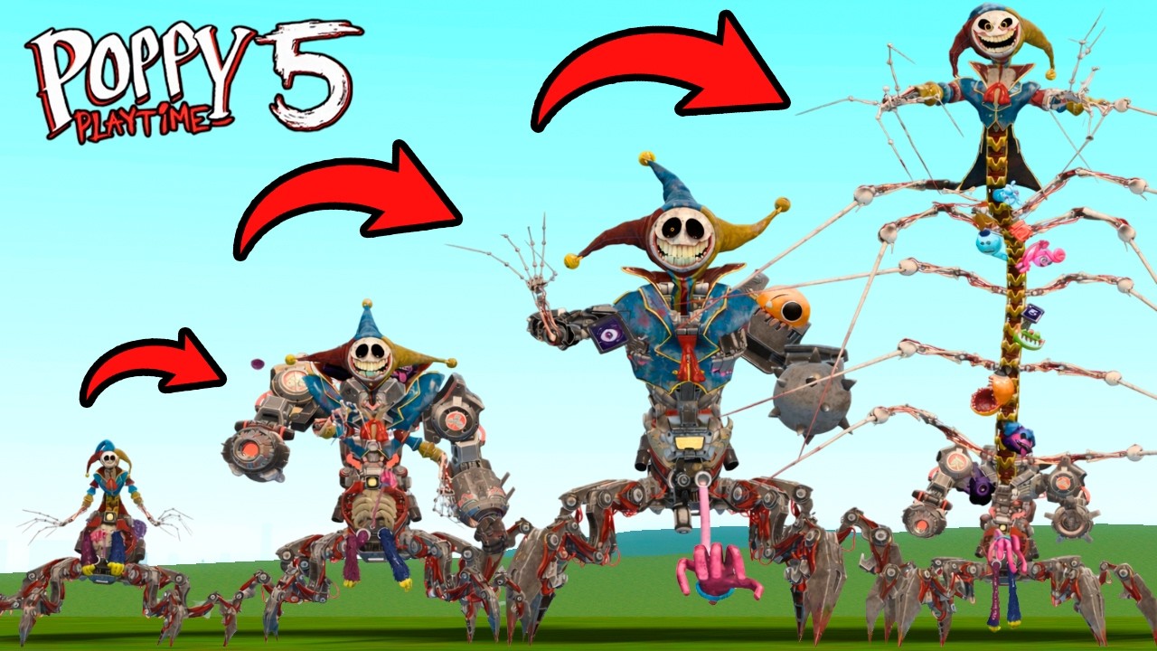 NEW EVOLUTION OF THE PROTOTYPE POPPY PLAYTIME CHAPTER 6 In Garry's Mod ...