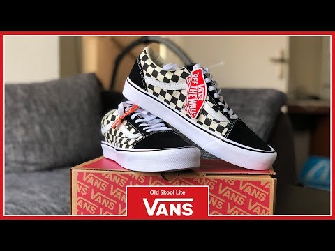 Vans Old Skool LITE - Checkerboard | Fast Unboxing & Review
